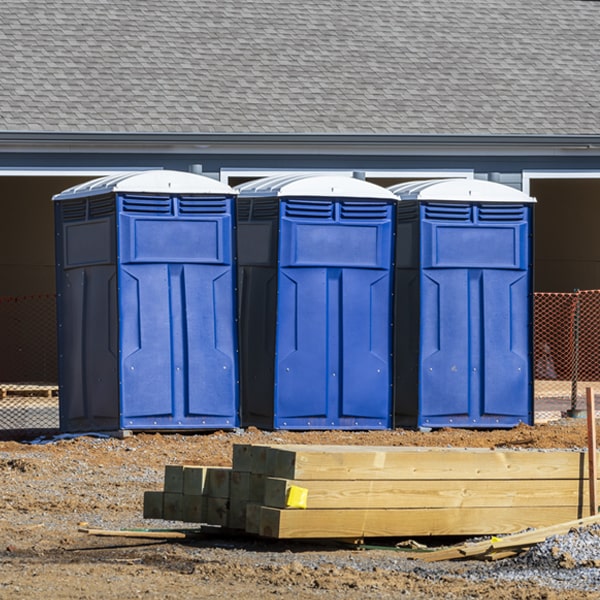 how do you dispose of waste after the portable toilets have been emptied in Stanhope